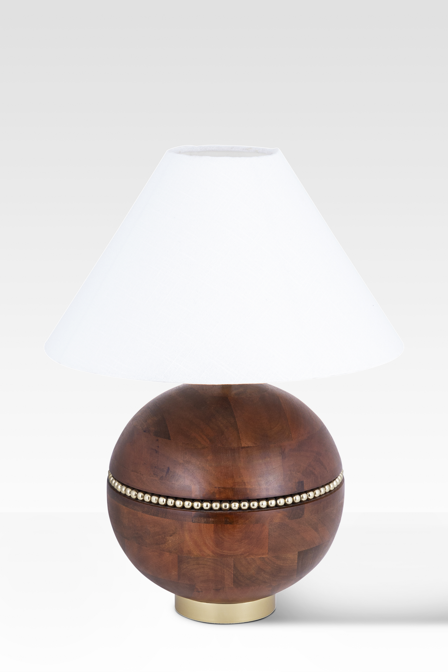 Aurelia Table Lamp in Walnut by Belle Aura