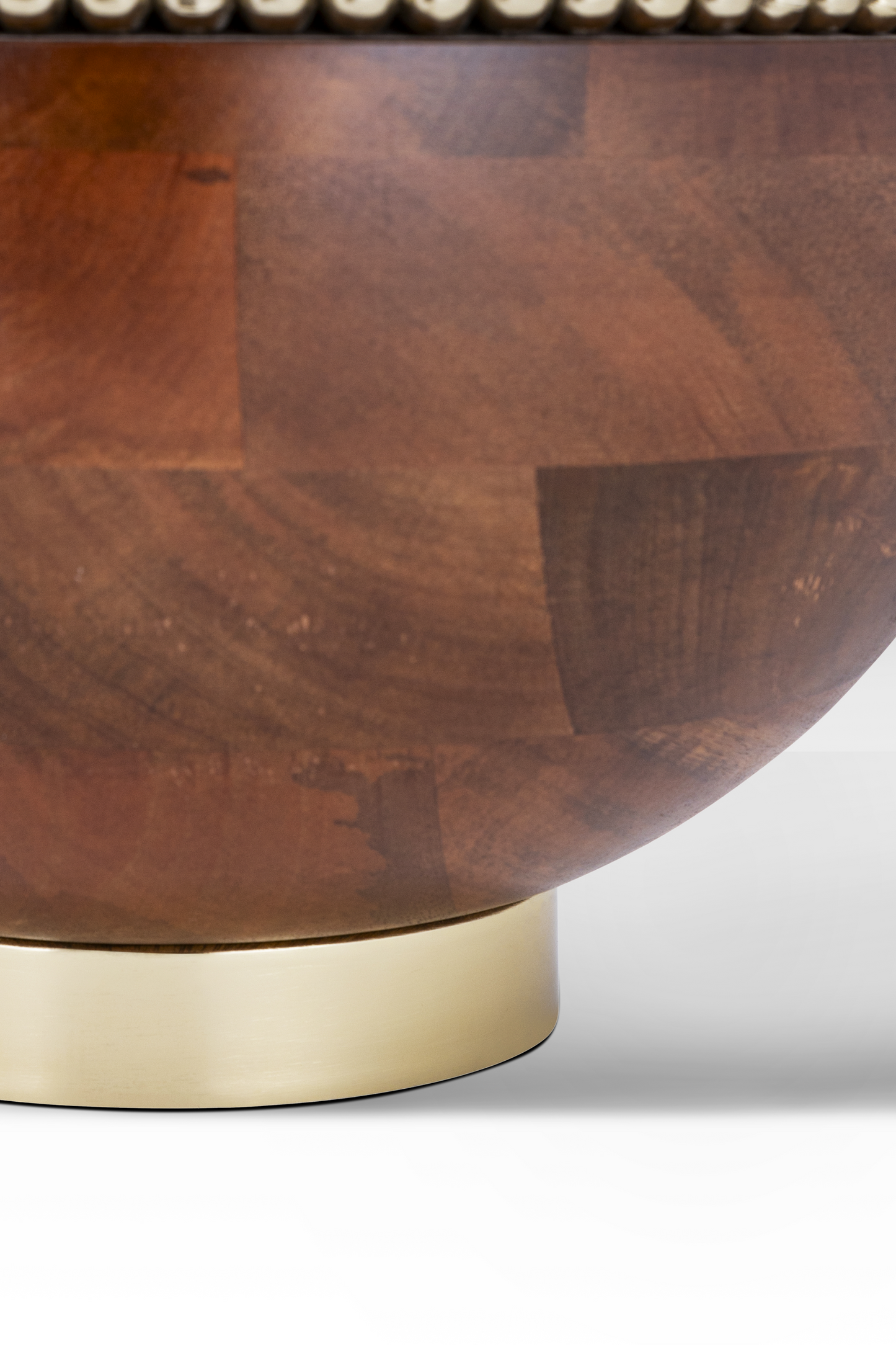 Aurelia Table Lamp in Walnut by Belle Aura