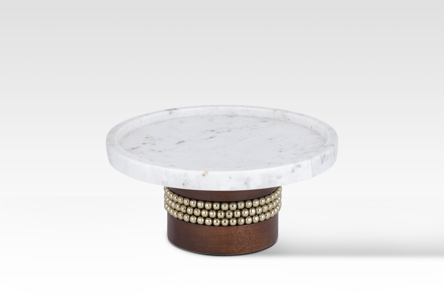 Aurelia Cake Stand in Walnut by Belle Aura