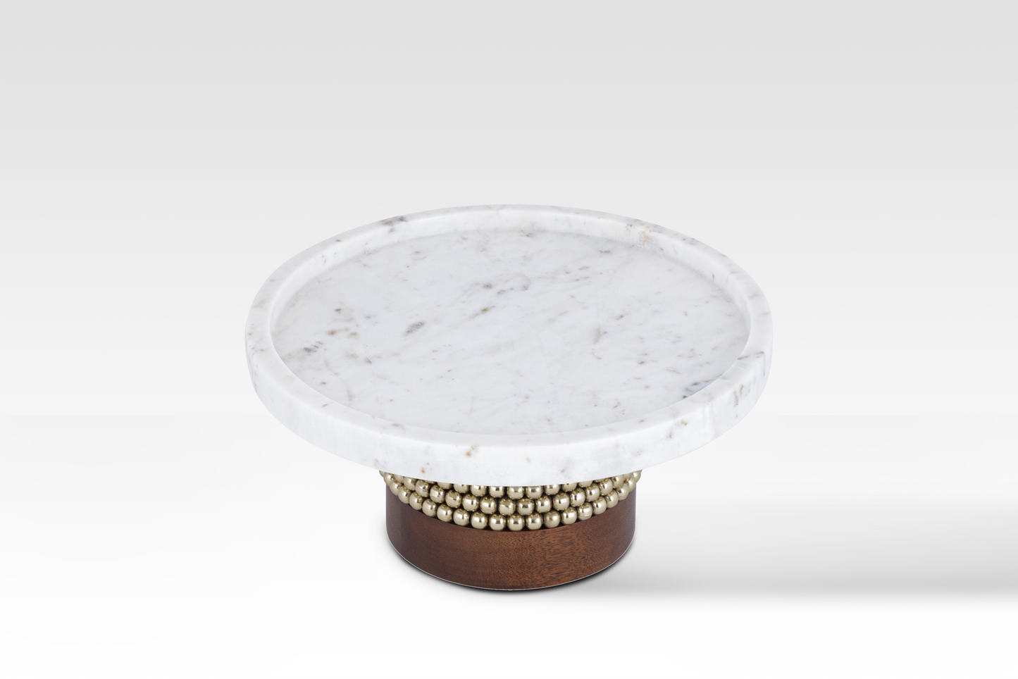 Aurelia Cake Stand in Walnut by Belle Aura