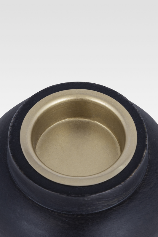 Candle Holder Black by Belle Aura