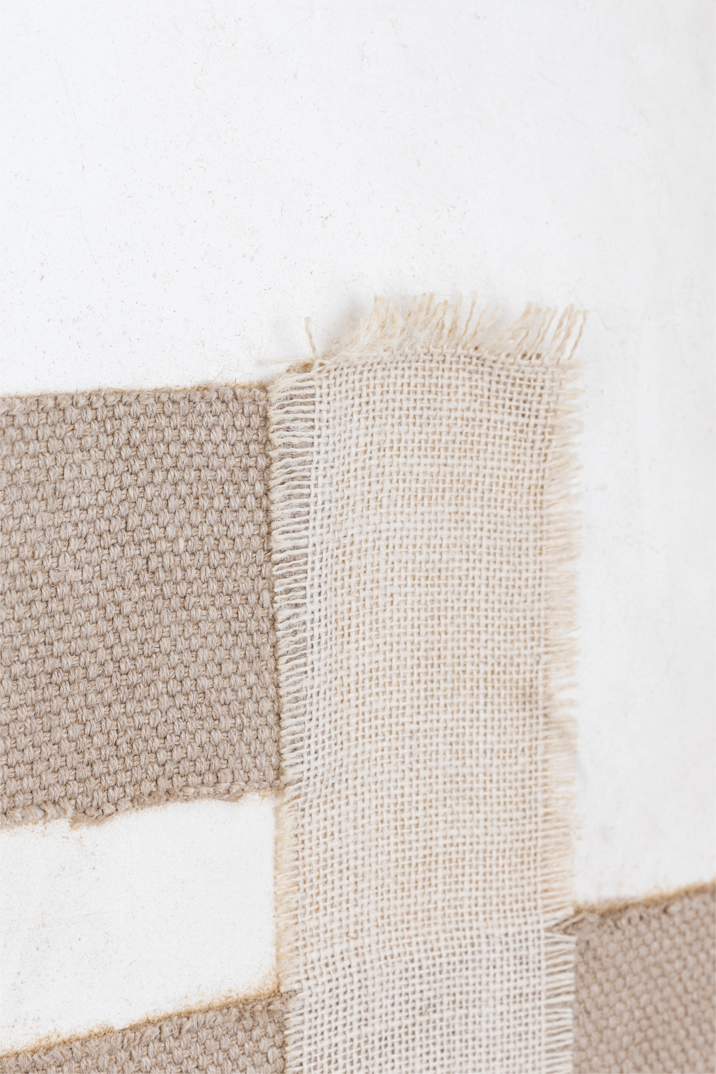 TexTile Wall Decor By Belle Aura Textured Fabric And Wooden Frame Close-Up