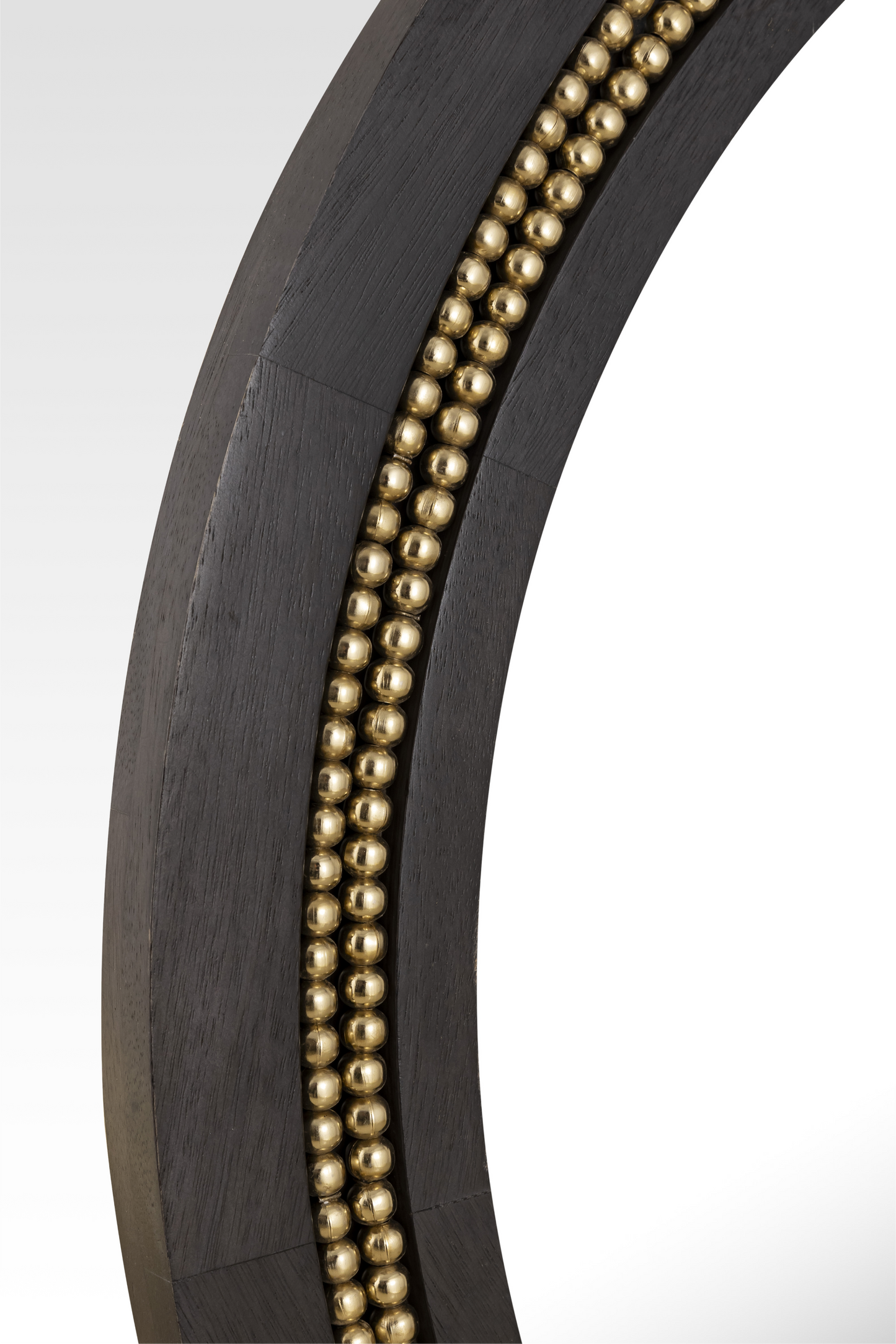 Aurelia Round Wall Mirror in Black by Belle Aura