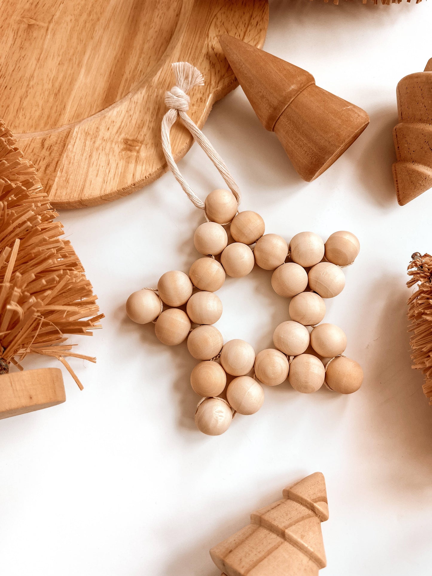 Wooden Star Christmas Tree Decor