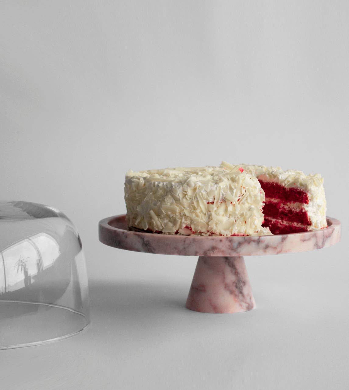 Cake On Pink Marble Cake Stand By Belle Aura