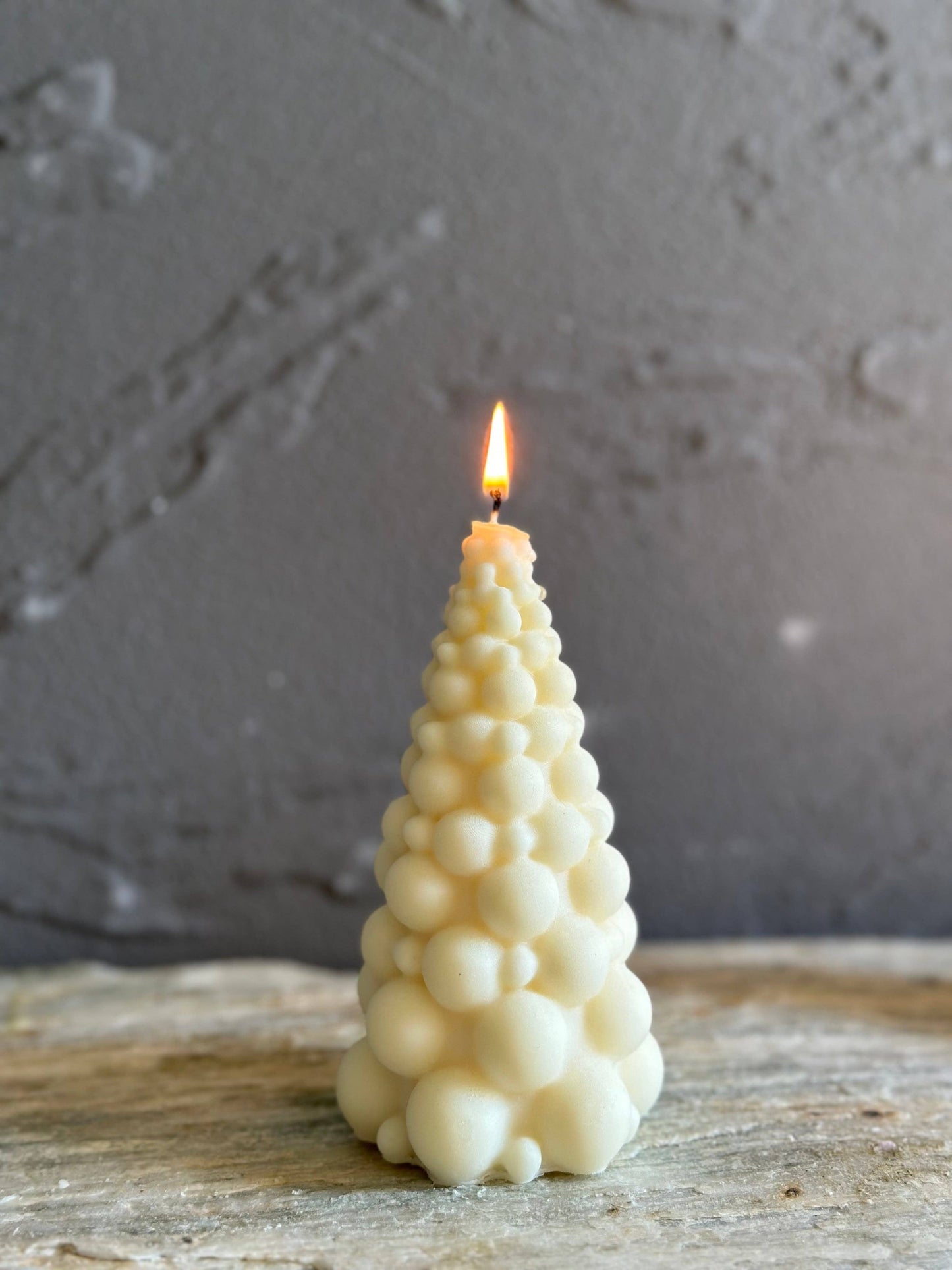 Bubble Christmas Tree Candle Small