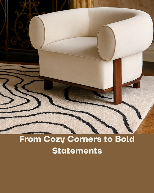 Gala Accent Chair in Ivory