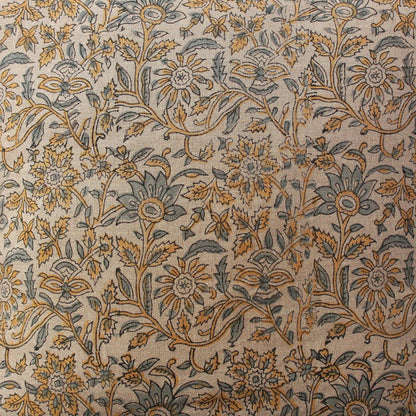 Hand Block Printed Linen Pillow