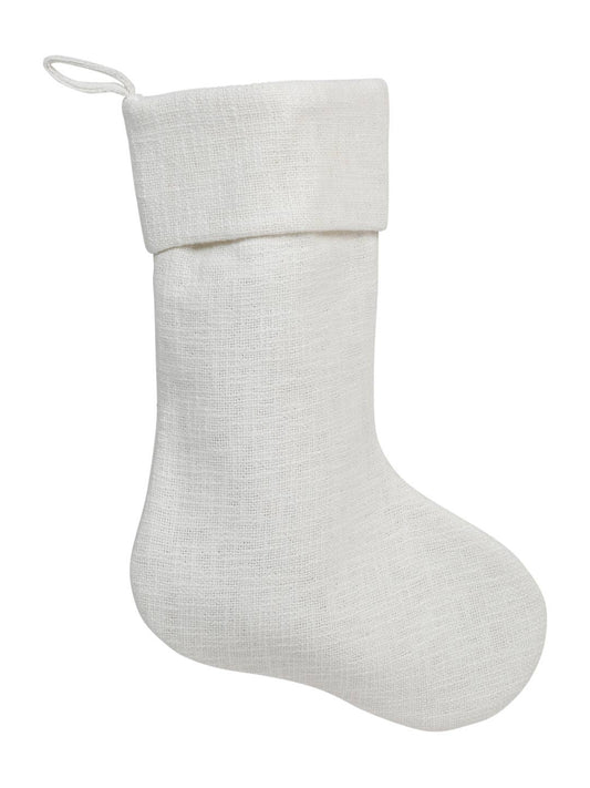 Embroidered Reindeer Christmas Stocking