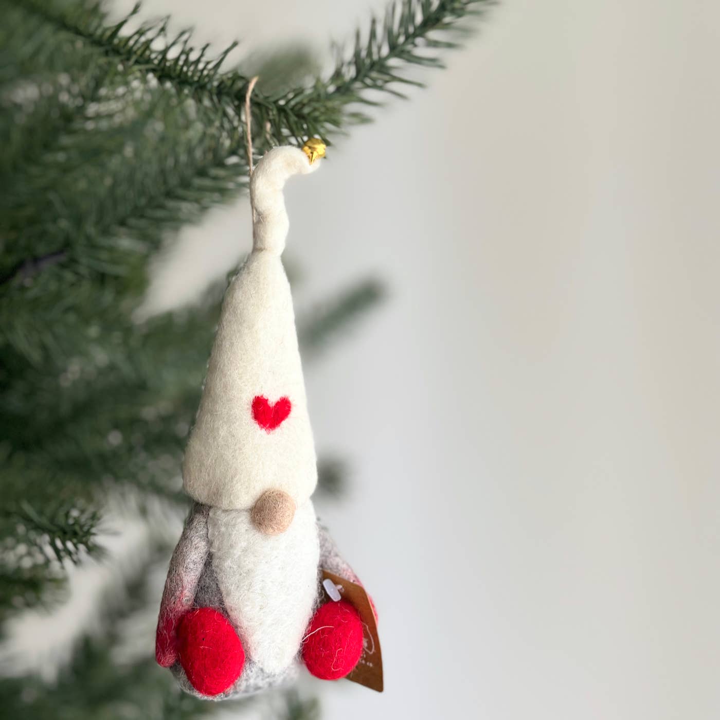 Handcrafted Felt Gnome Ornament