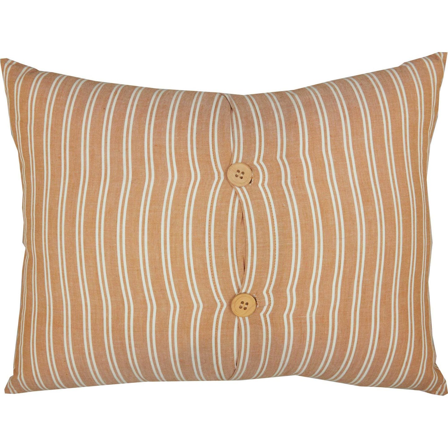 Back View of Striped Camilia Ruffled Pillow by Belle Aura