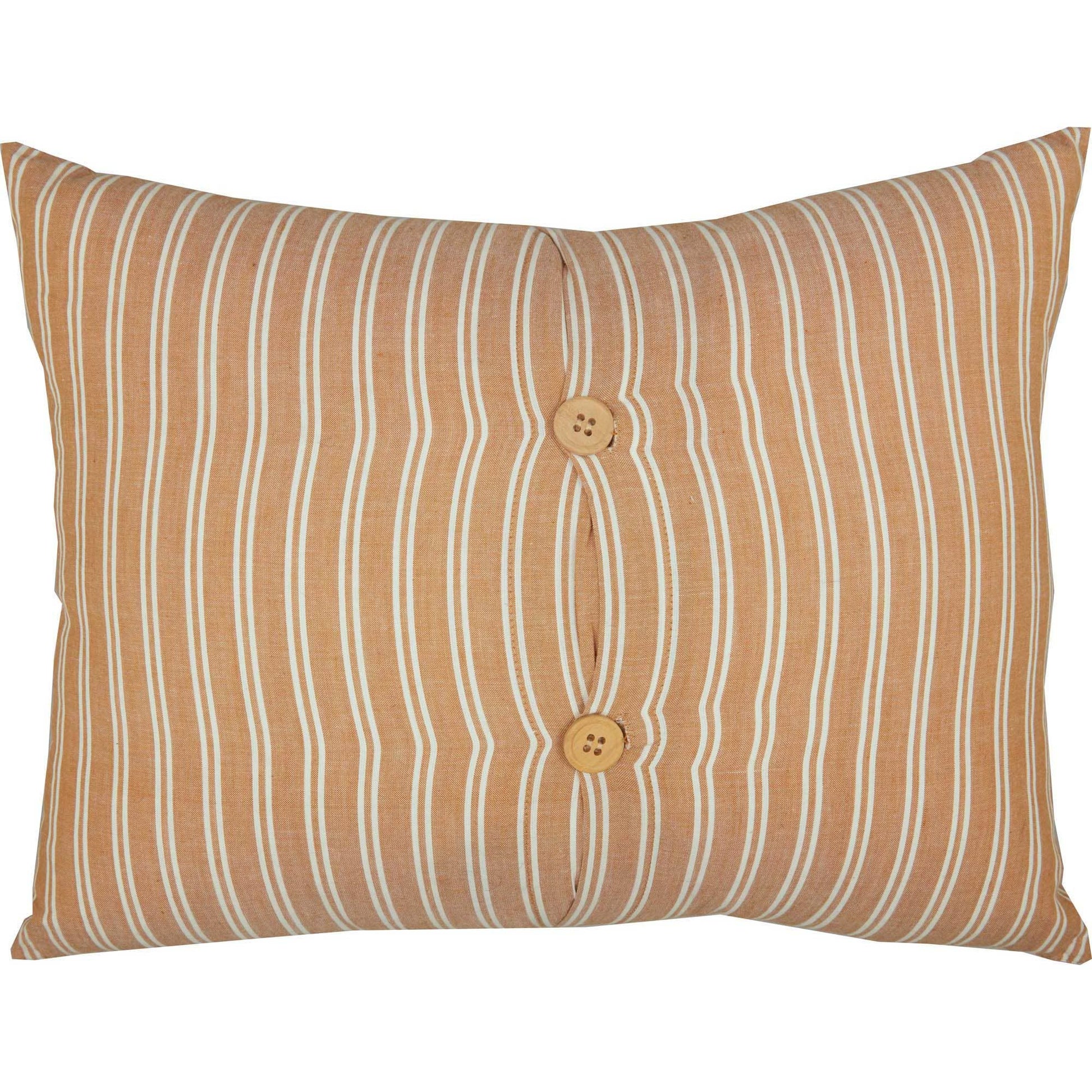 Back View of Striped Camilia Ruffled Pillow by Belle Aura