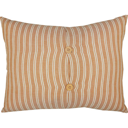 Back View of Striped Camilia Ruffled Pillow by Belle Aura