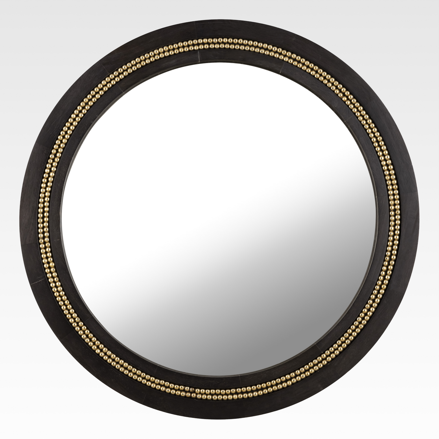 Aurelia Round Wall Mirror in Black by Belle Aura