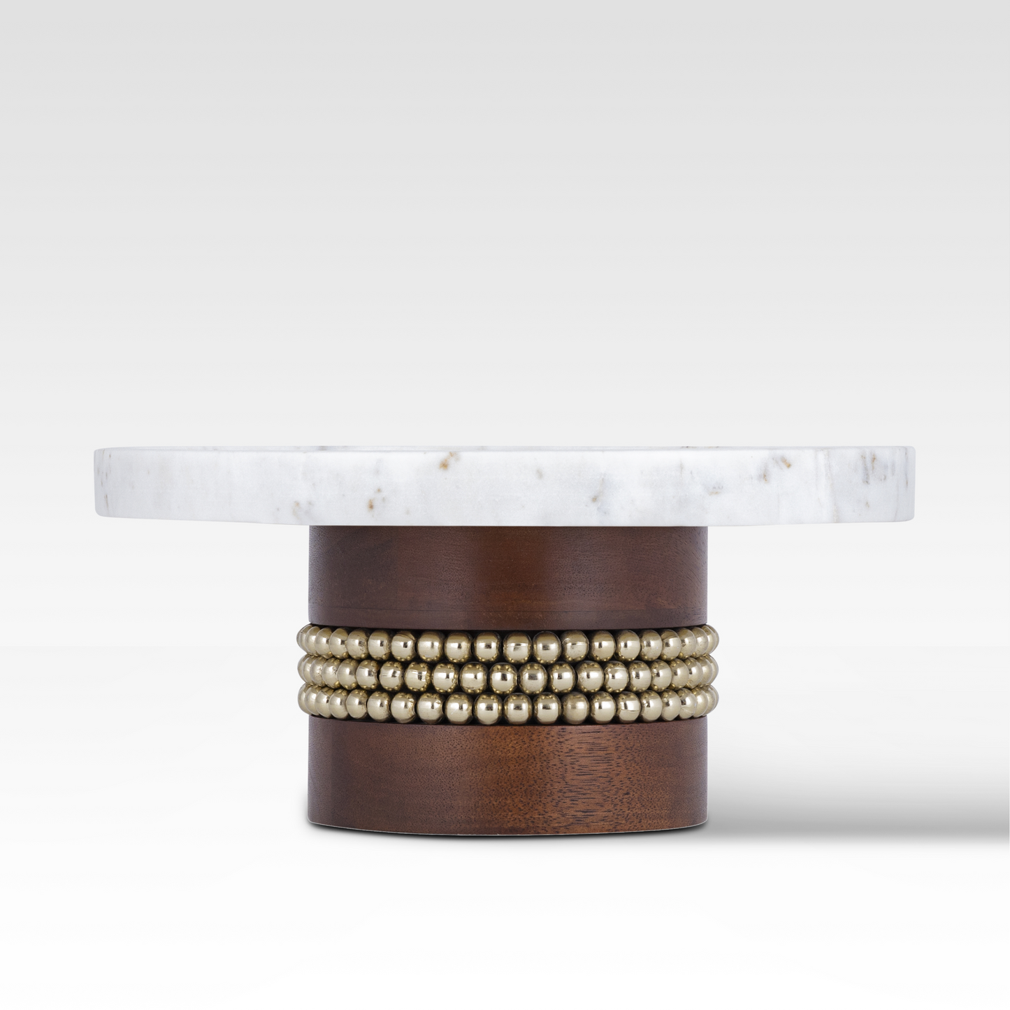Aurelia Cake Stand in Walnut by Belle Aura