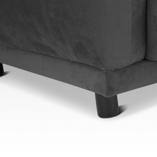 Plum Accent Chair In Midnight By Belle Aura – Leg Detail