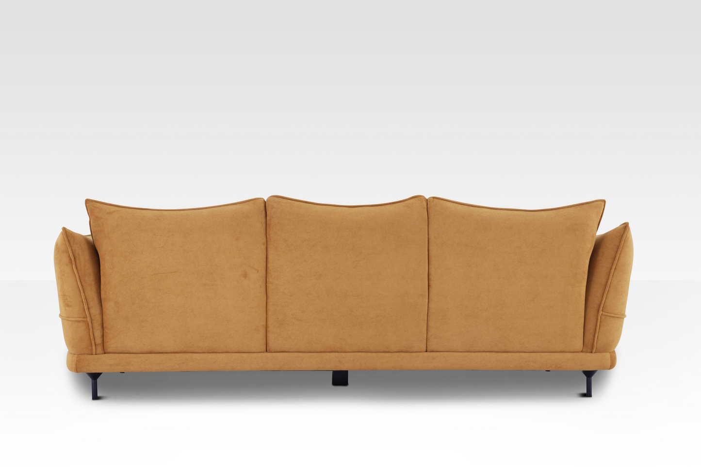 Buddy Sofa in Dijon Back Cushion Detail by Belle Aura