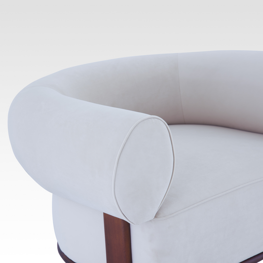Accent Chair in Ivory