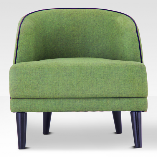 Beleza Accent Chair In Wasabi By Belle Aura - Front View