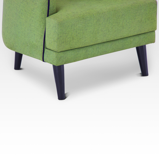 Beleza Accent Chair In Wasabi By Belle Aura - Leg Detail