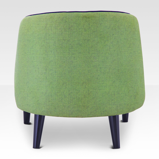 Beleza Accent Chair In Wasabi By Belle Aura - Rear View
