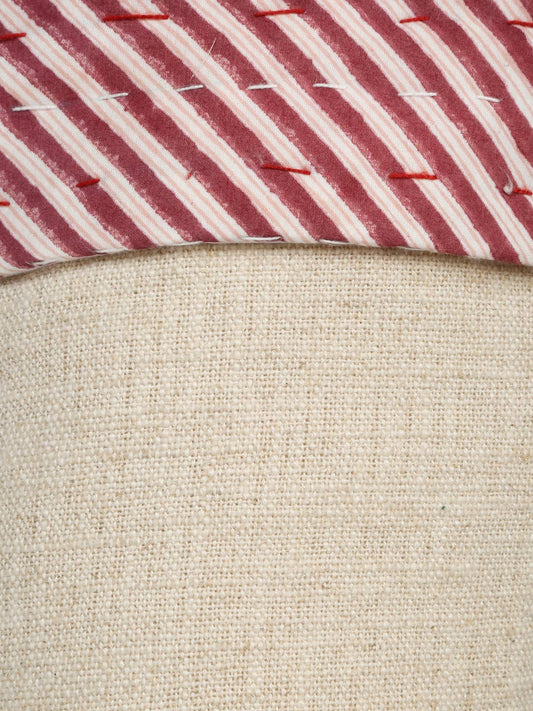 Handcrafted Linen Christmas Stocking