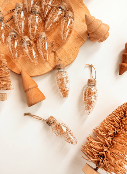 Dried Floral Bulb Ornaments