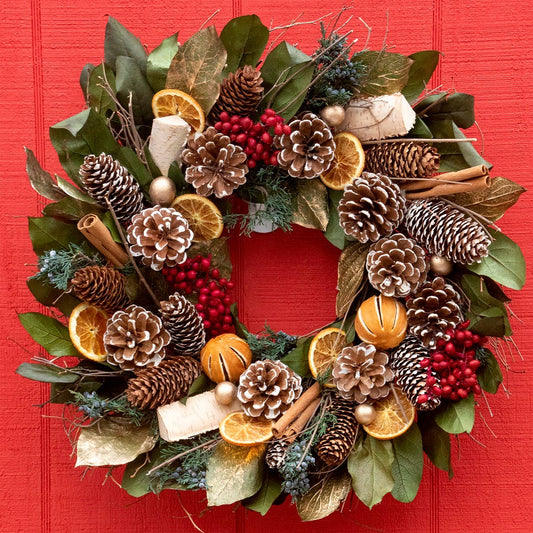 Cinnamon Orange & Pinecone
 Wreath