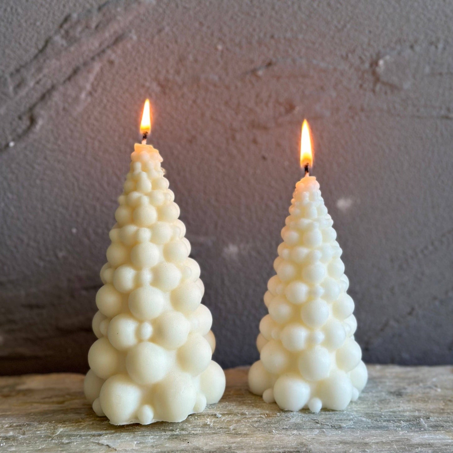 Bubble Christmas Tree Candle Small