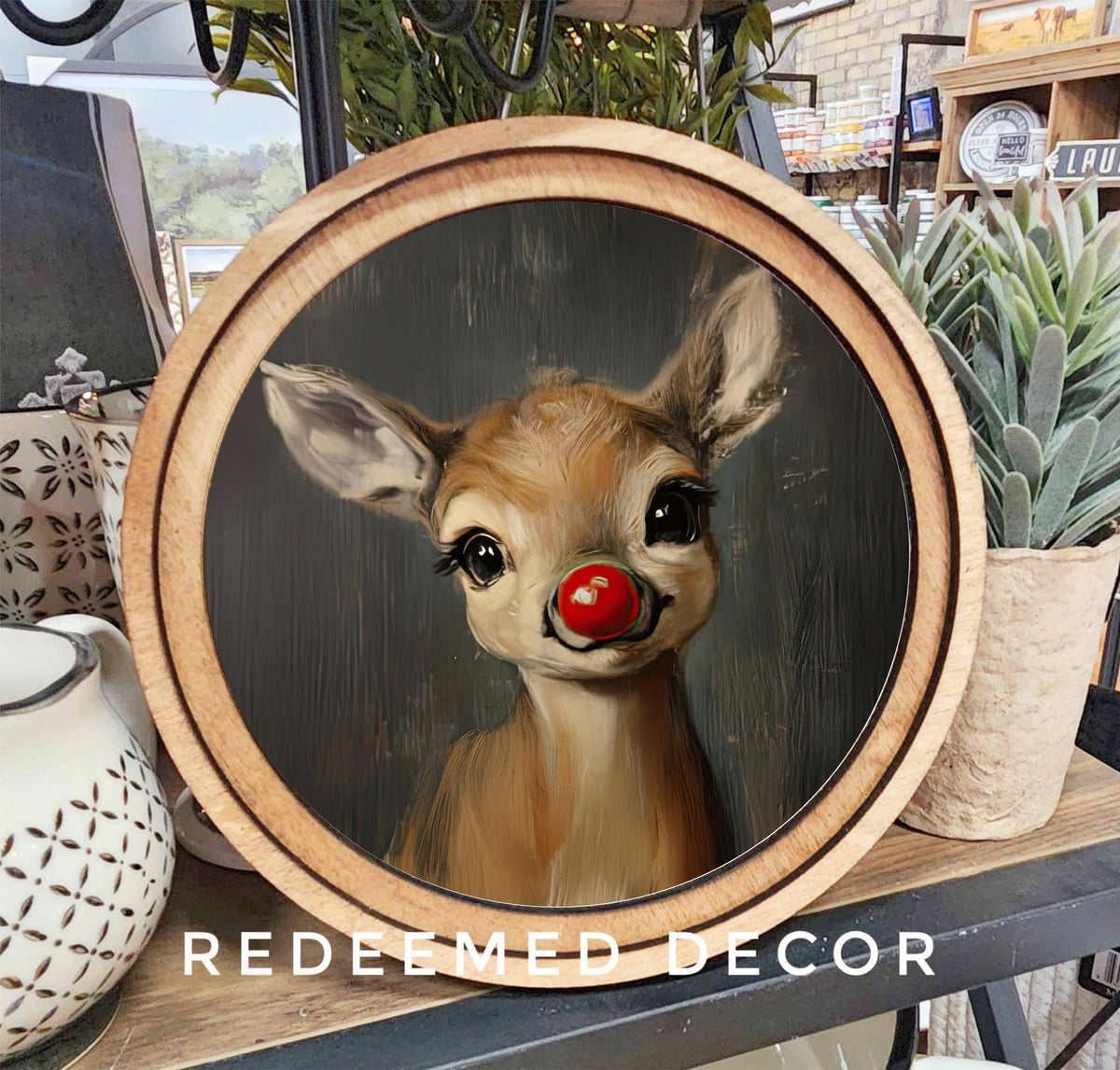 Rudolph Framed Holiday Art – Belle Aura