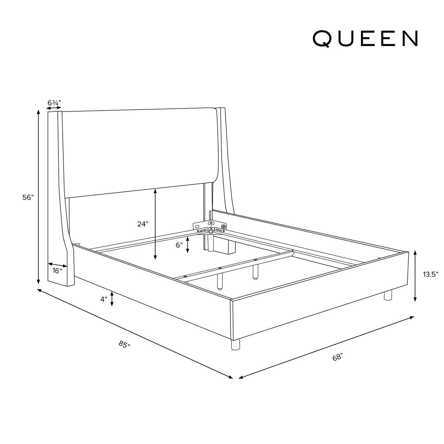 Wellington Tufted Bed