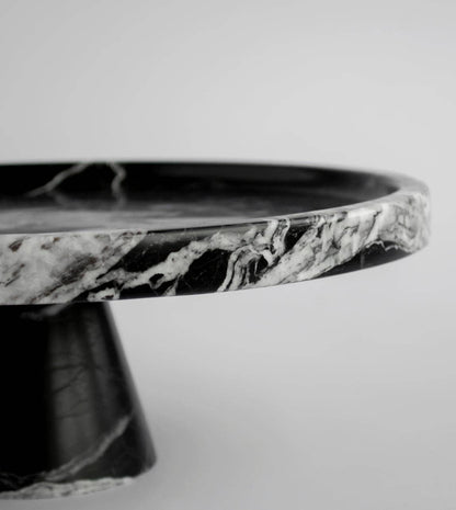 Black Marble Cake Stand by Kiwano Concept