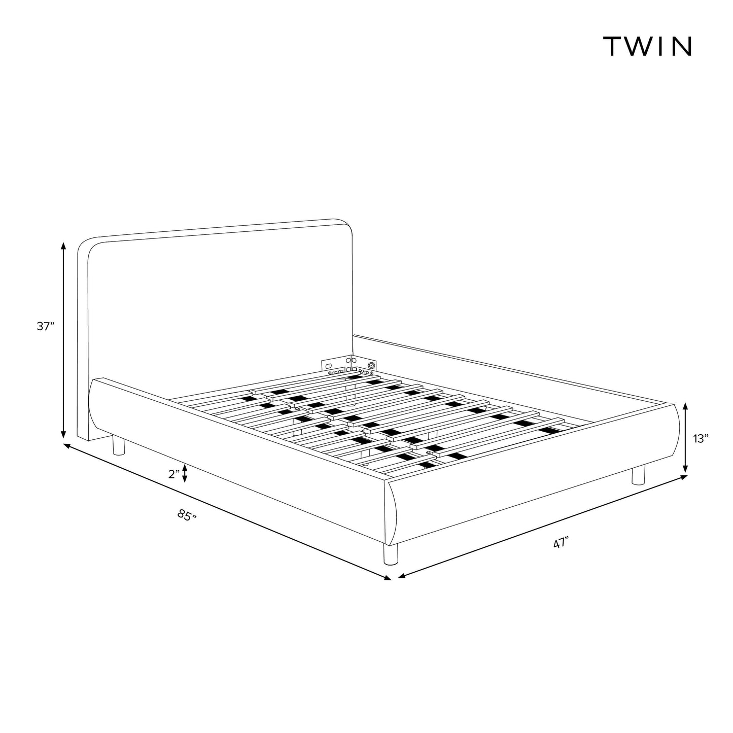 Luna Platform Bed 37