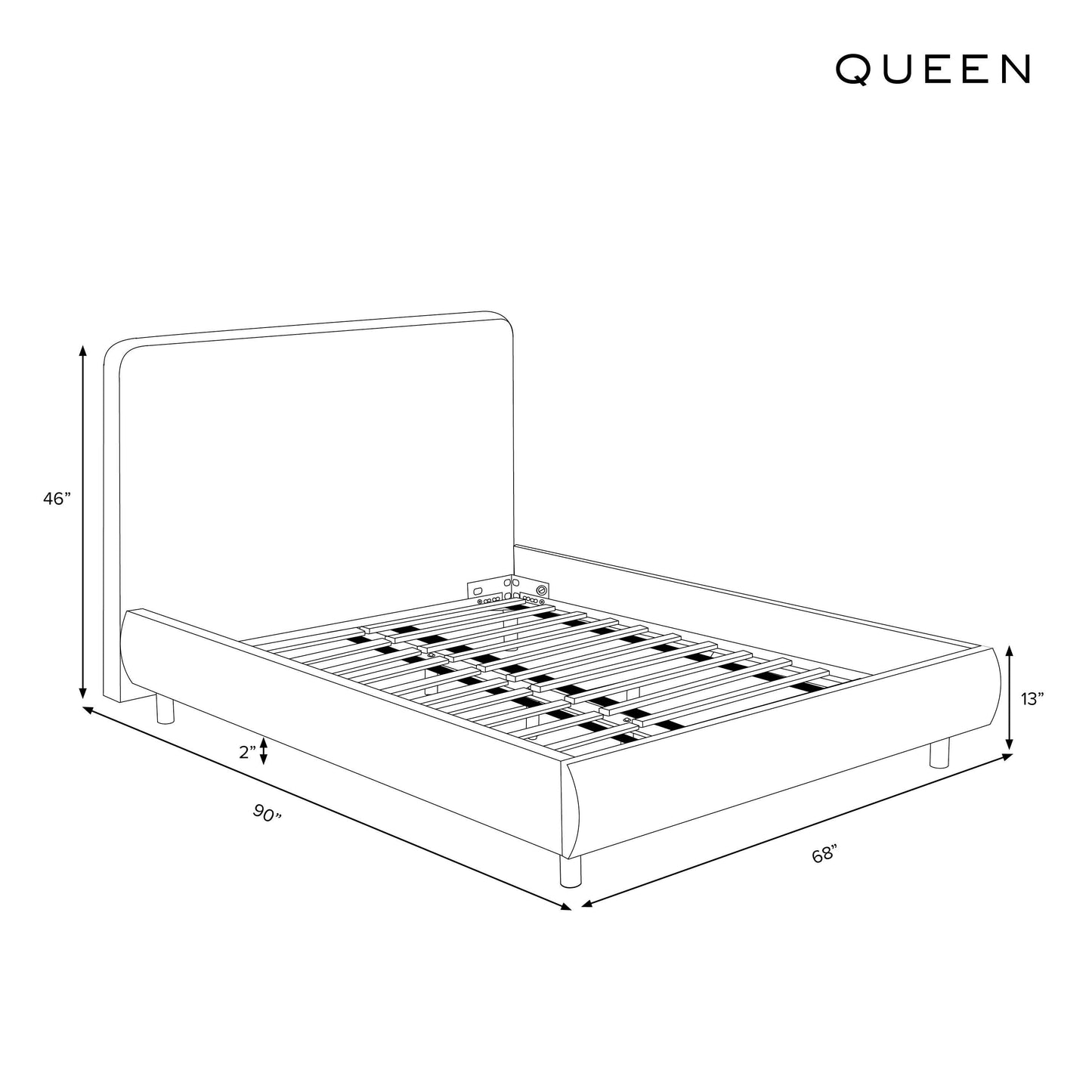 Luna Platform Bed 46