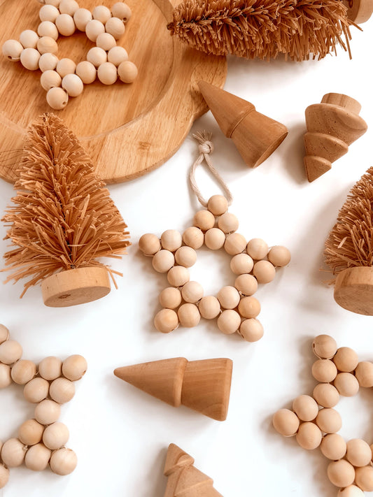 Wooden Star Christmas Tree Decor