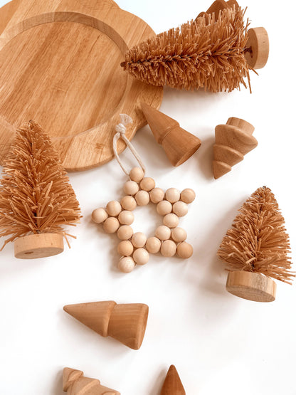 Wooden Star Christmas Tree Decor