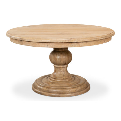 Montego Round Solid Wood Pedestal Dining Table