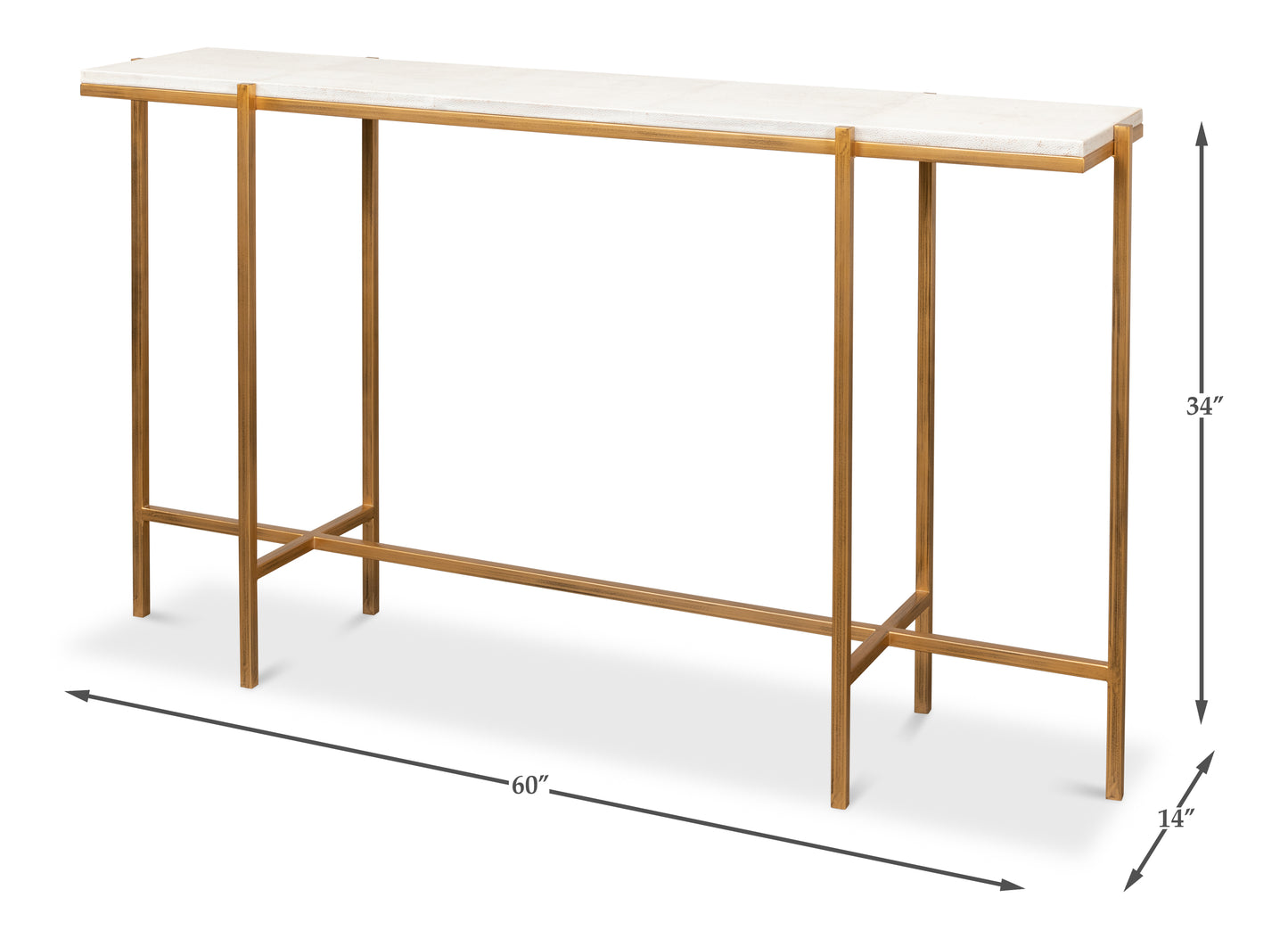 Osprey Shagreen Console Table