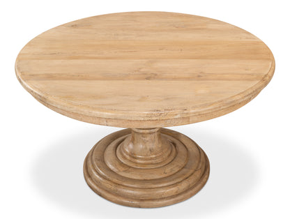 Montego Round Solid Wood Pedestal Dining Table