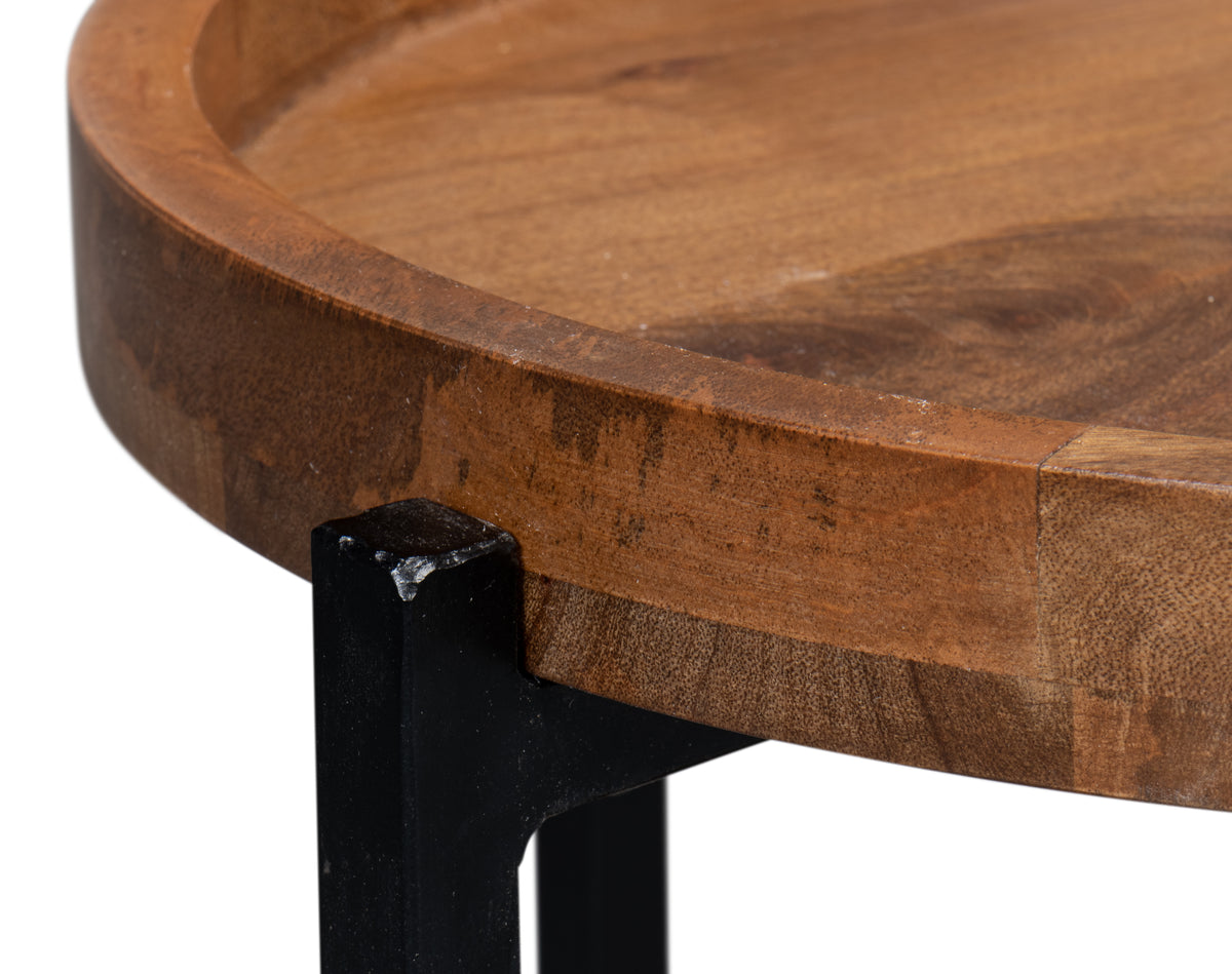 Kaelen Round 2-Tier End Table