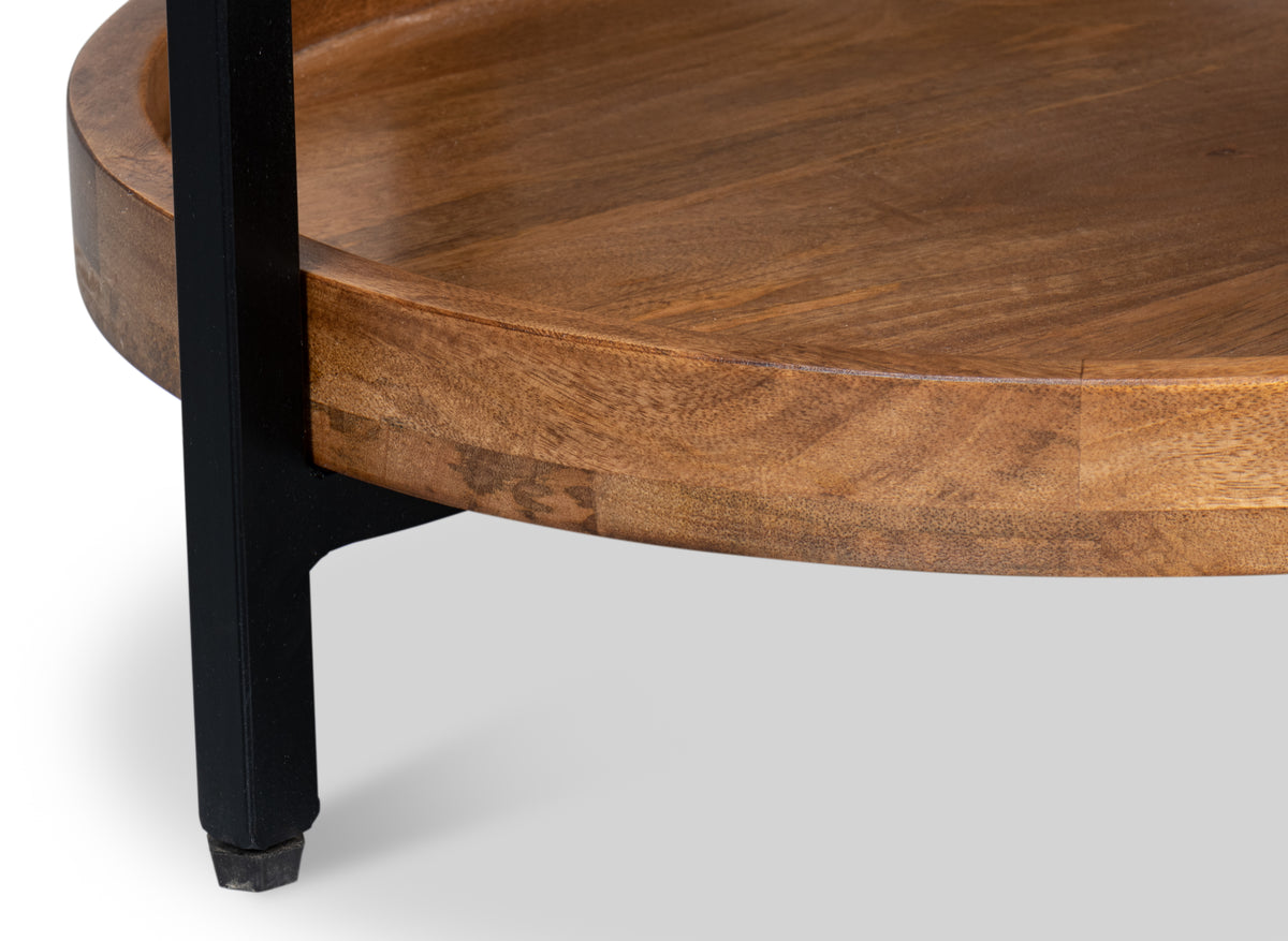 Kaelen Round 2-Tier End Table
