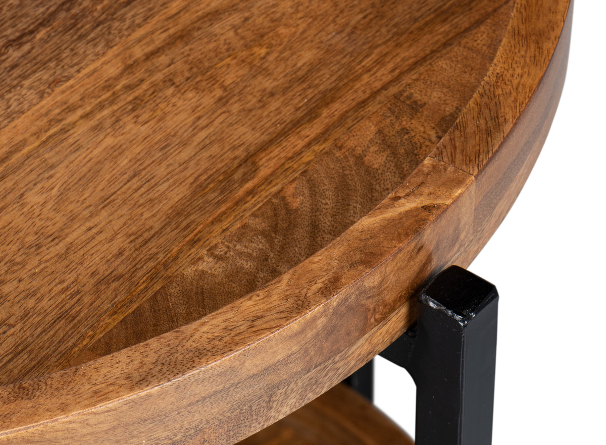 Kaelen Round 2-Tier End Table