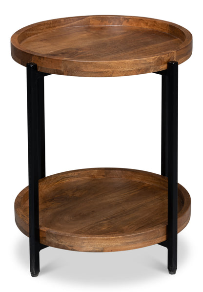 Kaelen Round 2-Tier End Table