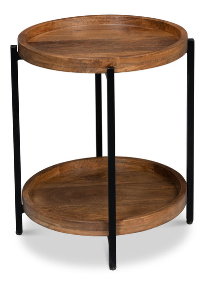 Kaelen Round 2-Tier End Table