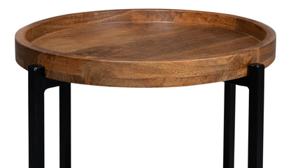 Kaelen Round 2-Tier End Table