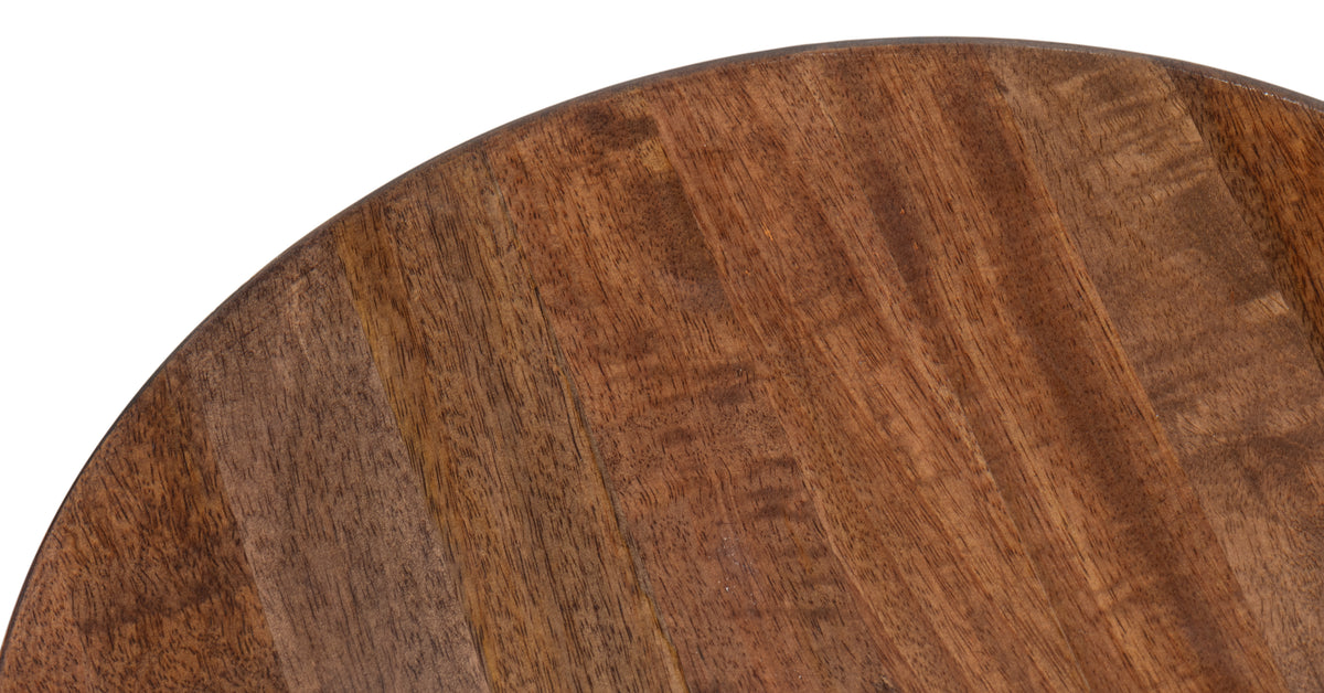 Caspian Ribbed Pedestal End Table