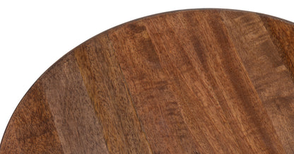 Caspian Ribbed Pedestal End Table