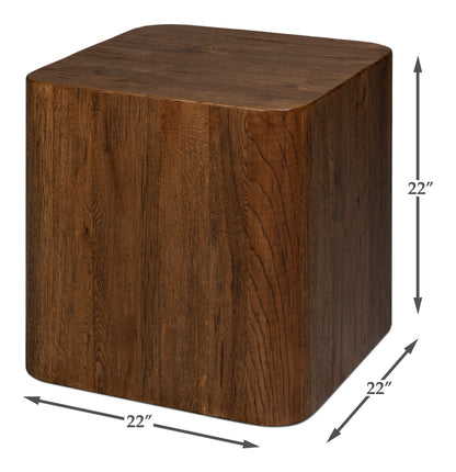 Vera Oak Block Table