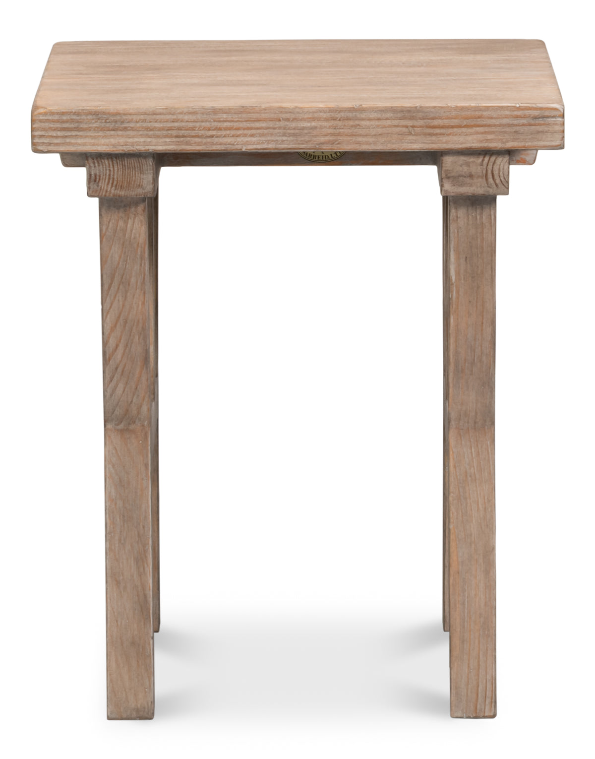 Geneva Square Rustic Farmhouse Side Table