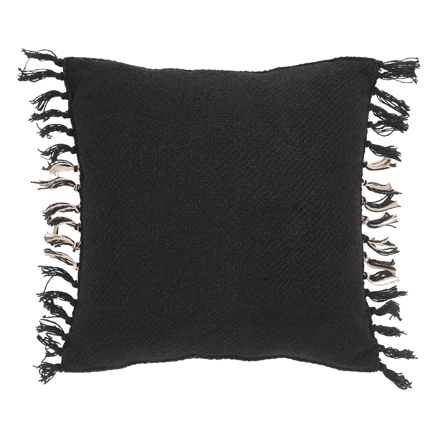 Eston Black Tan Plaid Pillow